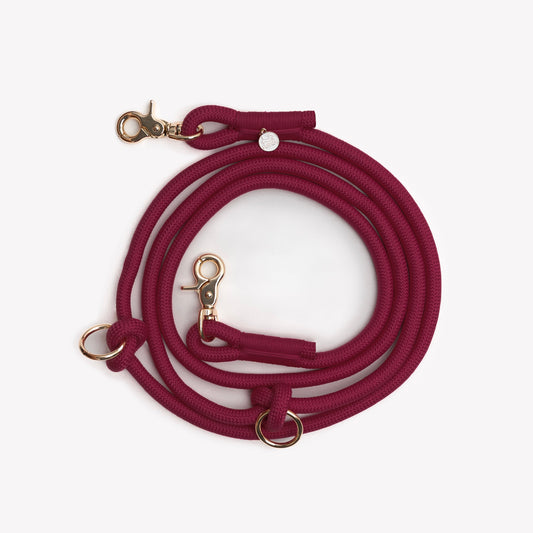 'Bordeaux' - Hands Free Braided Leash